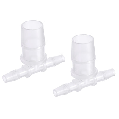 Harfington PP Reducing Barb Hose Fitting Tee T Shape Pipe Connector