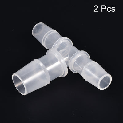 Harfington PP Reducing Barb Hose Fitting Tee T Shape Pipe Connector