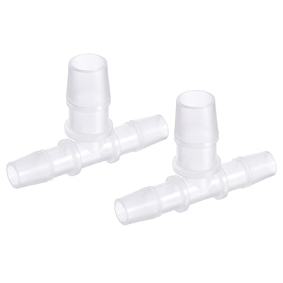 Harfington PP Reducing Barb Hose Fitting Tee T Shape Pipe Connector