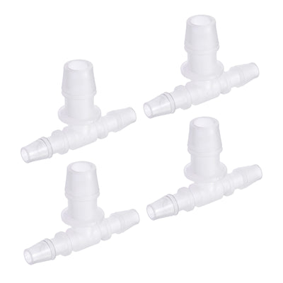 Harfington PP Reducing Barb Hose Fitting T Shape OD Pipe Connector