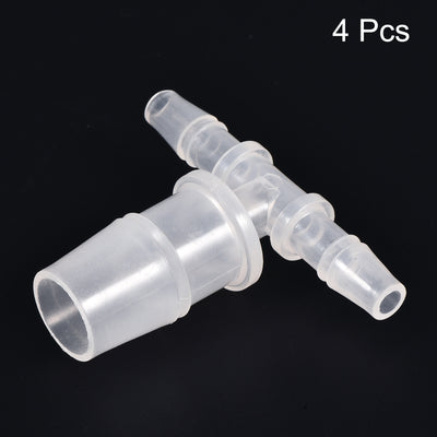 Harfington PP Reducing Barb Hose Fitting T Shape OD Pipe Connector