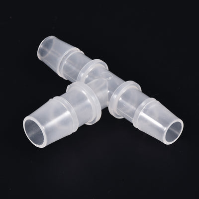 Harfington PP Reducing Barb Hose Fitting Tee T Shape OD Pipe Connector