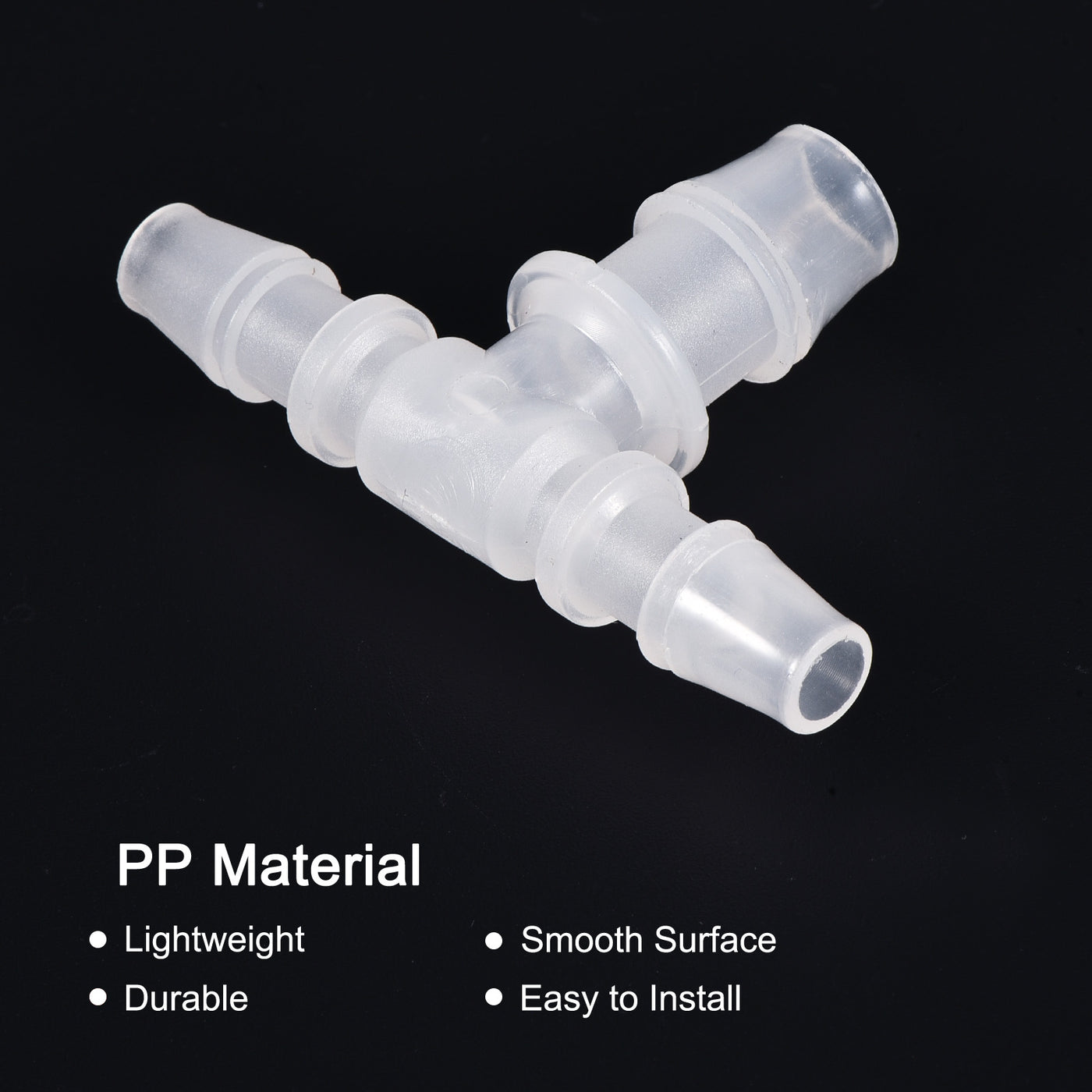 Harfington PP Reducing Barb Hose Fitting Tee T Shape Pipe Connector