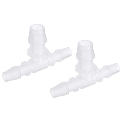 Harfington PP Reducing Barb Hose Fitting Tee T Shape Pipe Connector