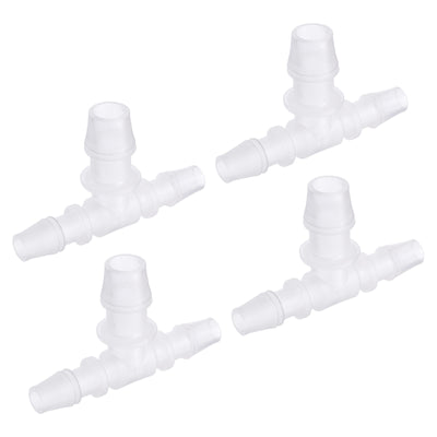 Harfington PP Reducing Barb Hose Fitting T Shape OD Pipe Connector