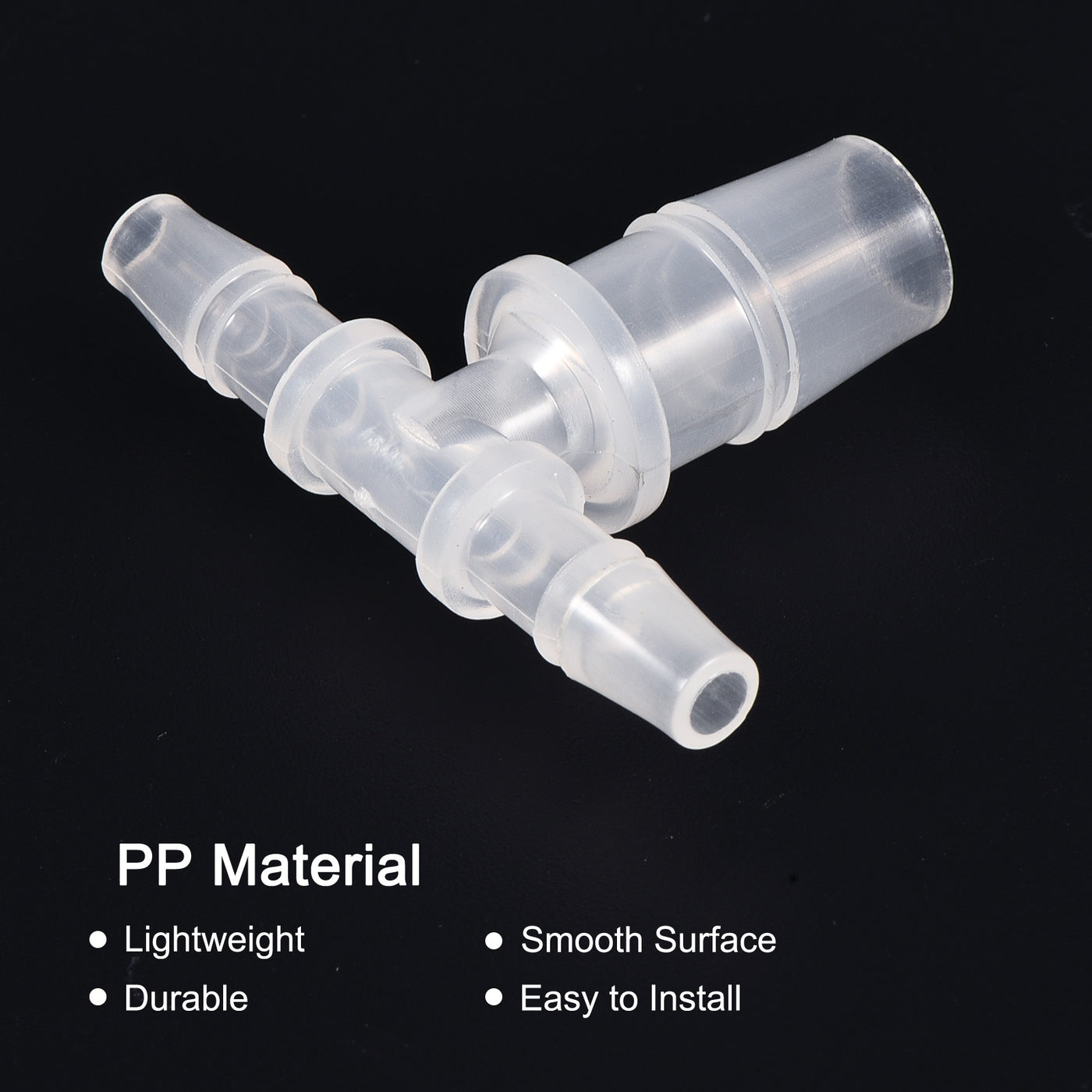 Harfington PP Reducing Barb Hose Fitting T Shape OD Pipe Connector