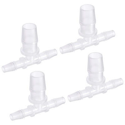 Harfington PP Reducing Barb Hose Fitting T Shape OD Pipe Connector