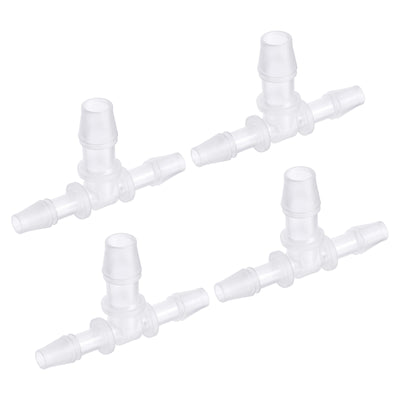 Harfington PP Reducing Barb Hose Fitting T Shape OD Pipe Connector