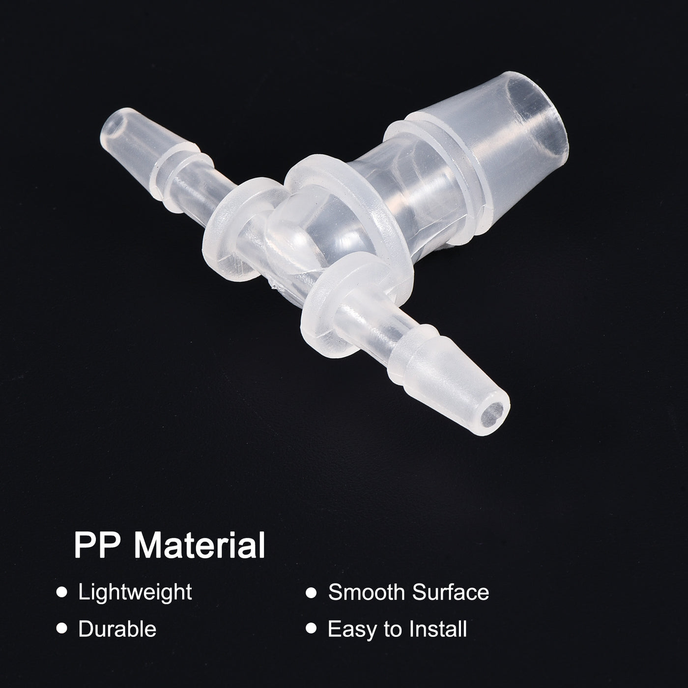 Harfington PP Reducing Barb Hose Fitting T Shape OD Pipe Connector