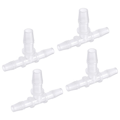 Harfington PP Reducing Barb Hose Fitting T Shape OD Pipe Connector