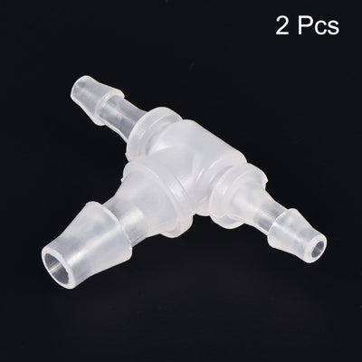 Harfington PP Reducing Barb Hose Fitting Tee T Shape Pipe Connector