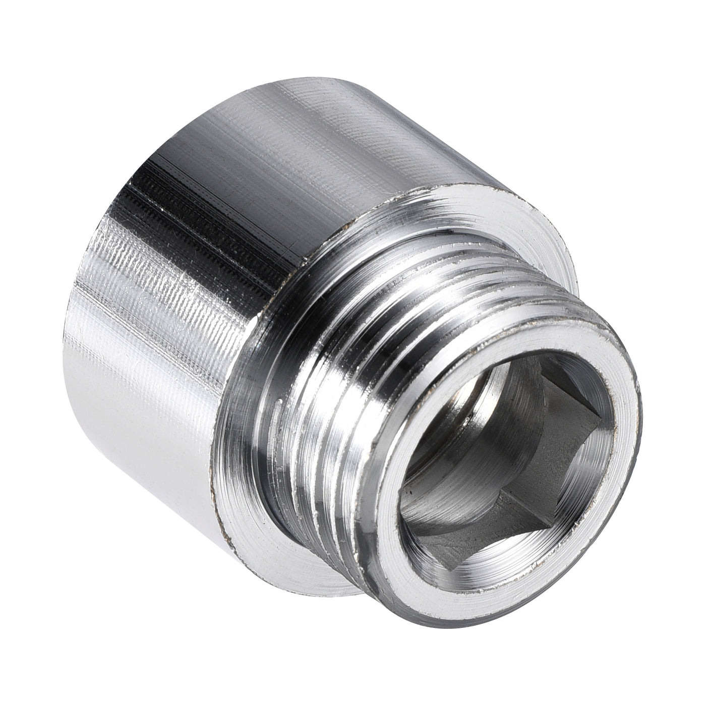 Harfington Nickel Plated Brass Extension Pipe Fitting Thread Coupling Adapter Connector