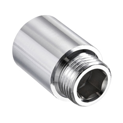 Harfington Nickel Plated Brass Extension Pipe Fitting Thread Coupling Adapter Connector
