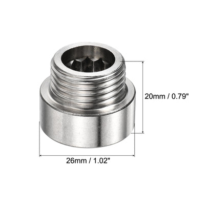 Harfington Stainless Steel Extension Pipe Fitting Reducer Coupling Adapter Connector