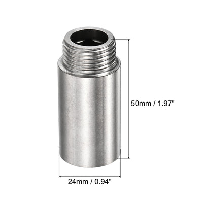 Harfington Stainless Steel Extension Pipe Fitting Reducer Coupling Adapter Connector