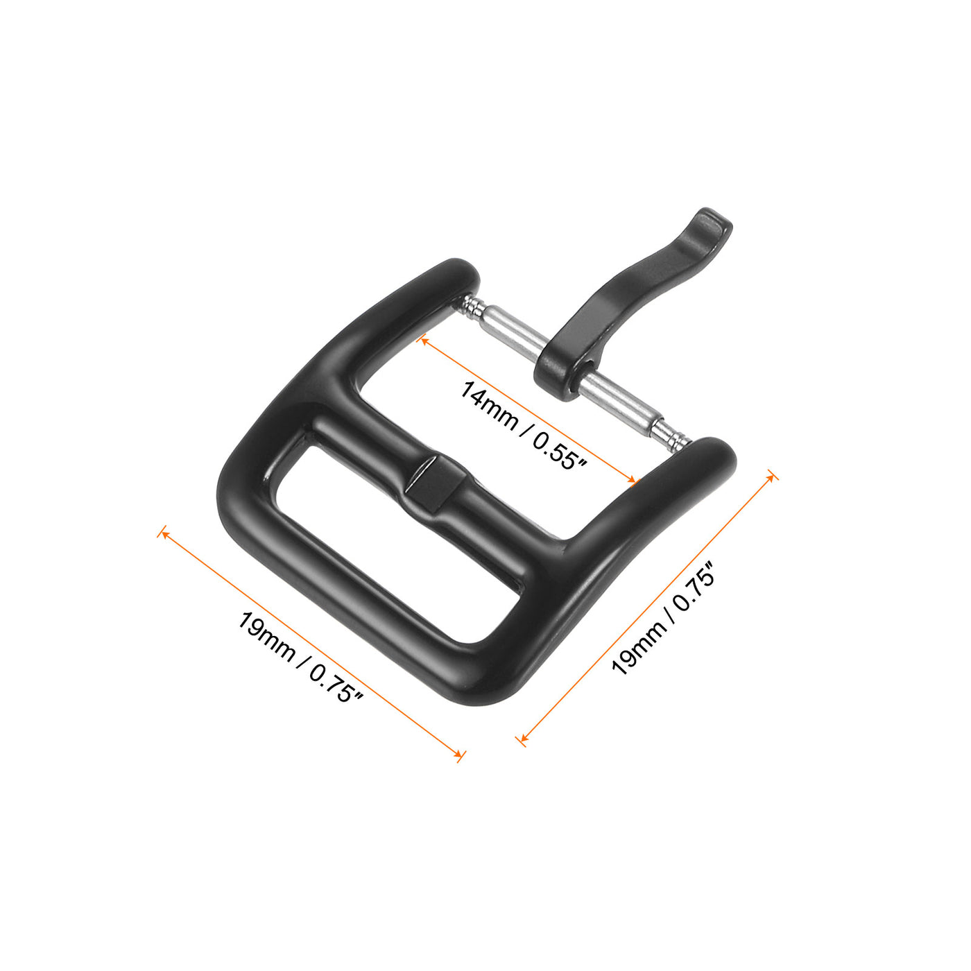 uxcell Watch SUS304 PVD Buckles, for Watch Bands with Spring Bar