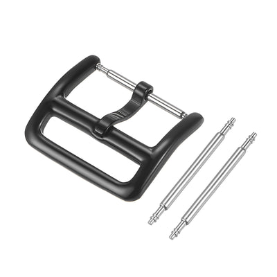 Harfington Watch SUS304 PVD Buckles, for Watch Bands with Spring Bar