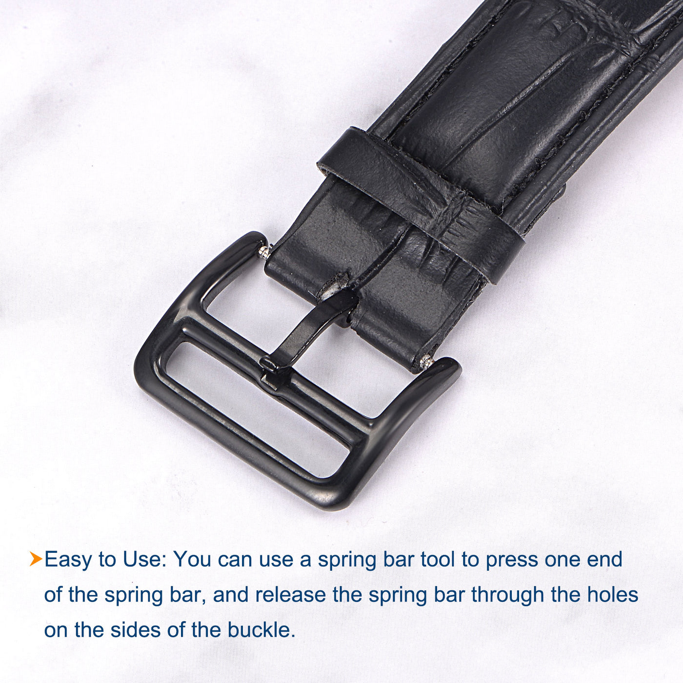 uxcell Watch SUS304 PVD Buckles, for Watch Bands with Spring Bar