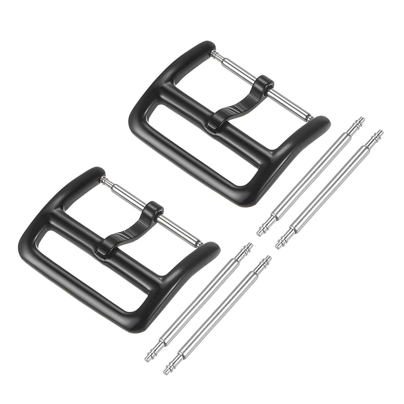uxcell Watch SUS304 PVD Buckle for Watch Bands with Spring Bar Tool