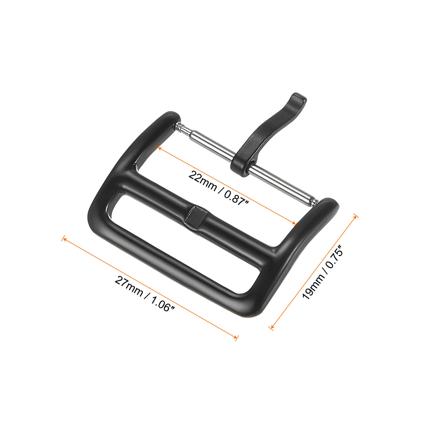uxcell Watch SUS304 PVD Buckle for Watch Bands with Spring Bar Tool