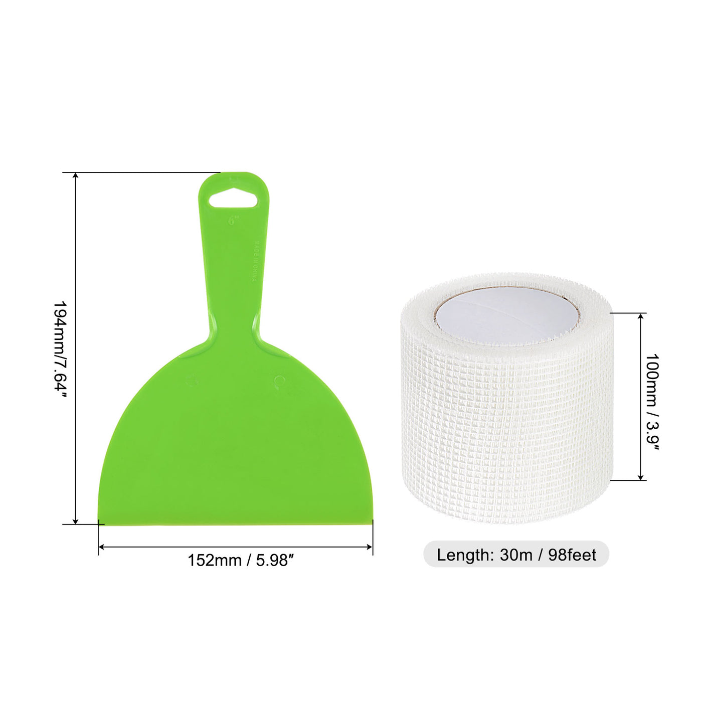 Harfington Putty Knife and Mesh Joint Tape