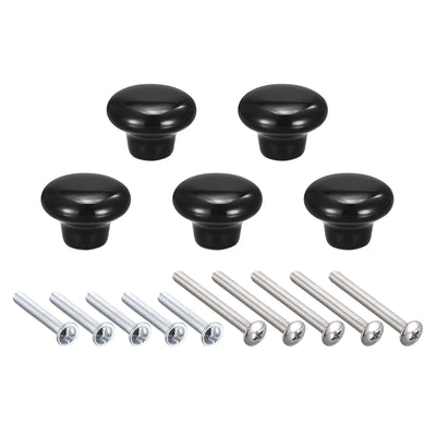 Harfington Ceramic Drawer Knob Mushroom Shape Door Pull Handles