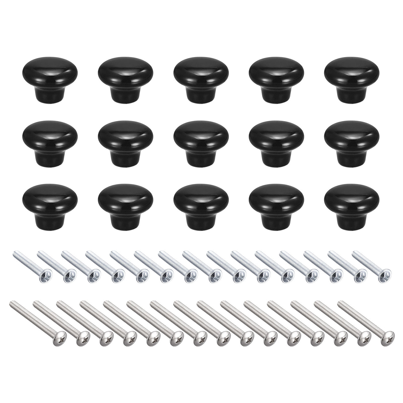 Harfington Ceramic Drawer Knobs, Mushroom Shape Door Pull Handles