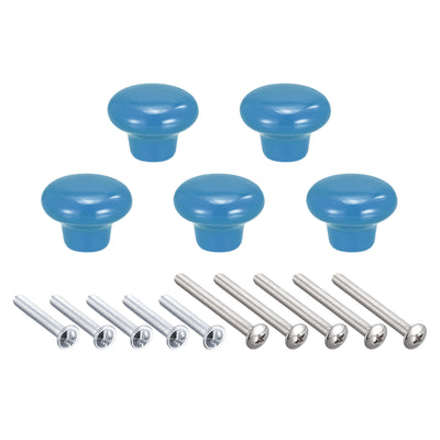 Harfington Ceramic Drawer Knob Mushroom Shape Door Pull Handles