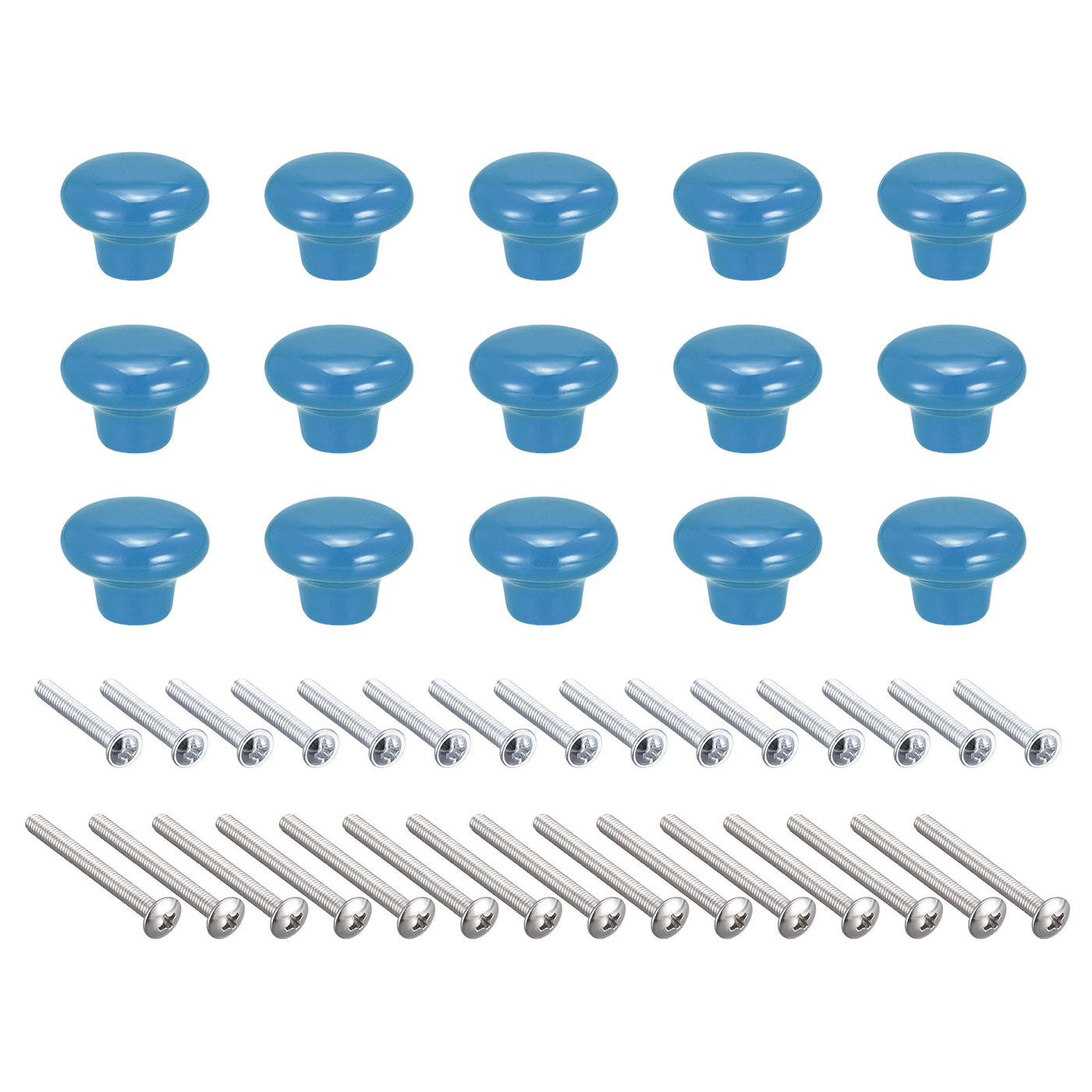 Harfington Ceramic Drawer Knobs, Mushroom Shape Door Pull Handles