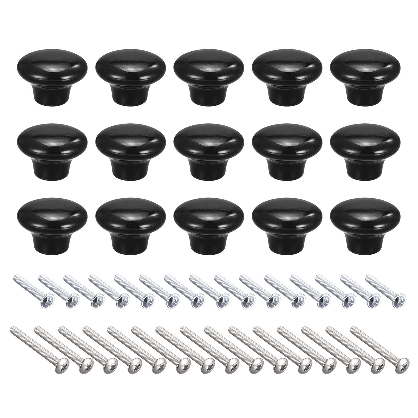 Harfington Ceramic Drawer Knobs, Mushroom Shape Door Pull Handles