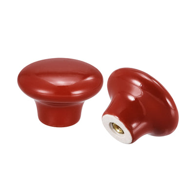 Harfington Ceramic Drawer Knob Mushroom Shape Door Pull Handles