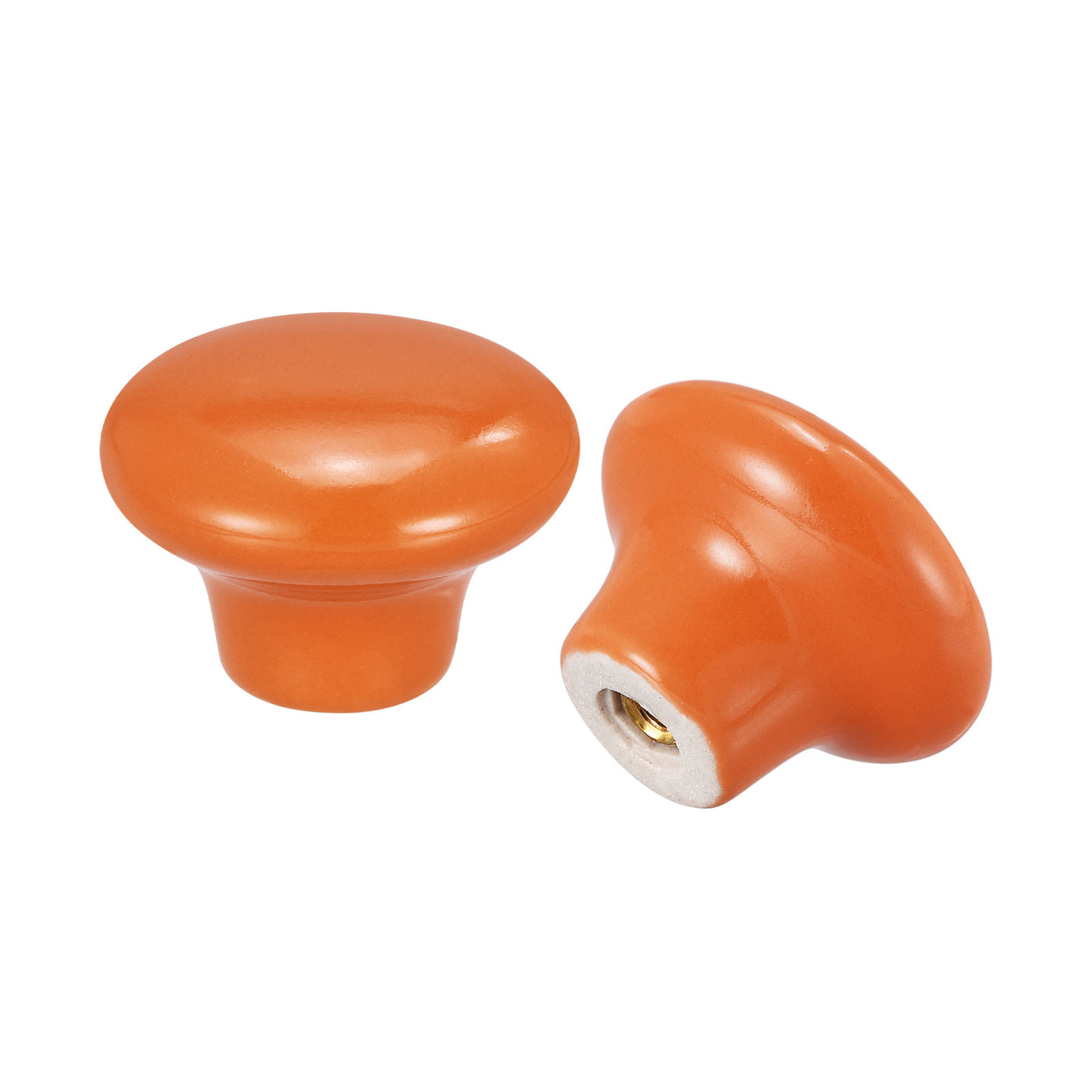 Harfington Ceramic Drawer Knobs, Mushroom Shape Door Pull Handles