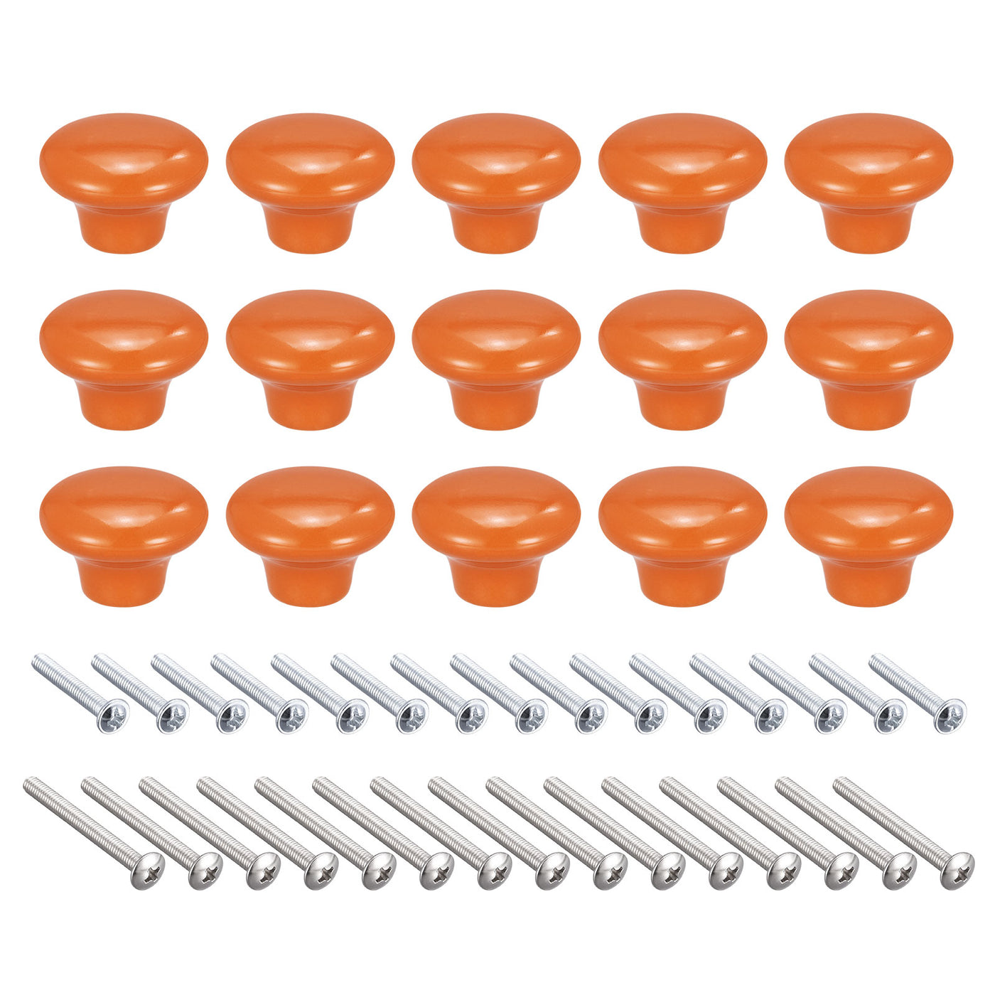 Harfington Ceramic Drawer Knobs, Mushroom Shape Door Pull Handles