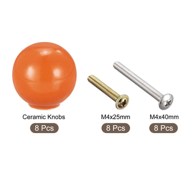 Harfington Ceramic Drawer Knobs,  Ball Shape Door Pull Handle