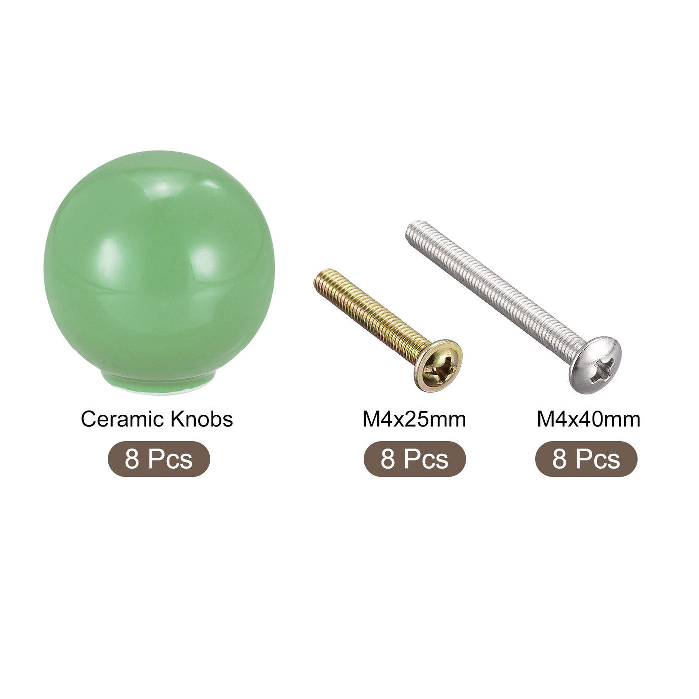 Harfington Ceramic Drawer Knobs,  Ball Shape Door Pull Handle