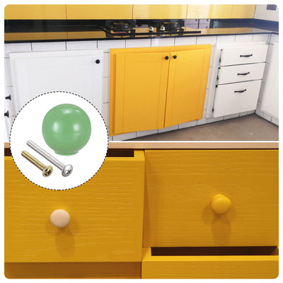 Harfington Ceramic Drawer Knobs,  Ball Shape Door Pull Handle