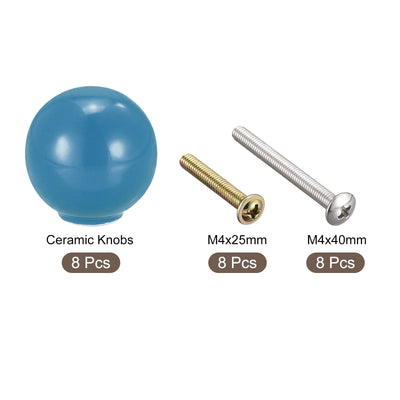 Harfington Ceramic Drawer Knobs,  Ball Shape Door Pull Handle