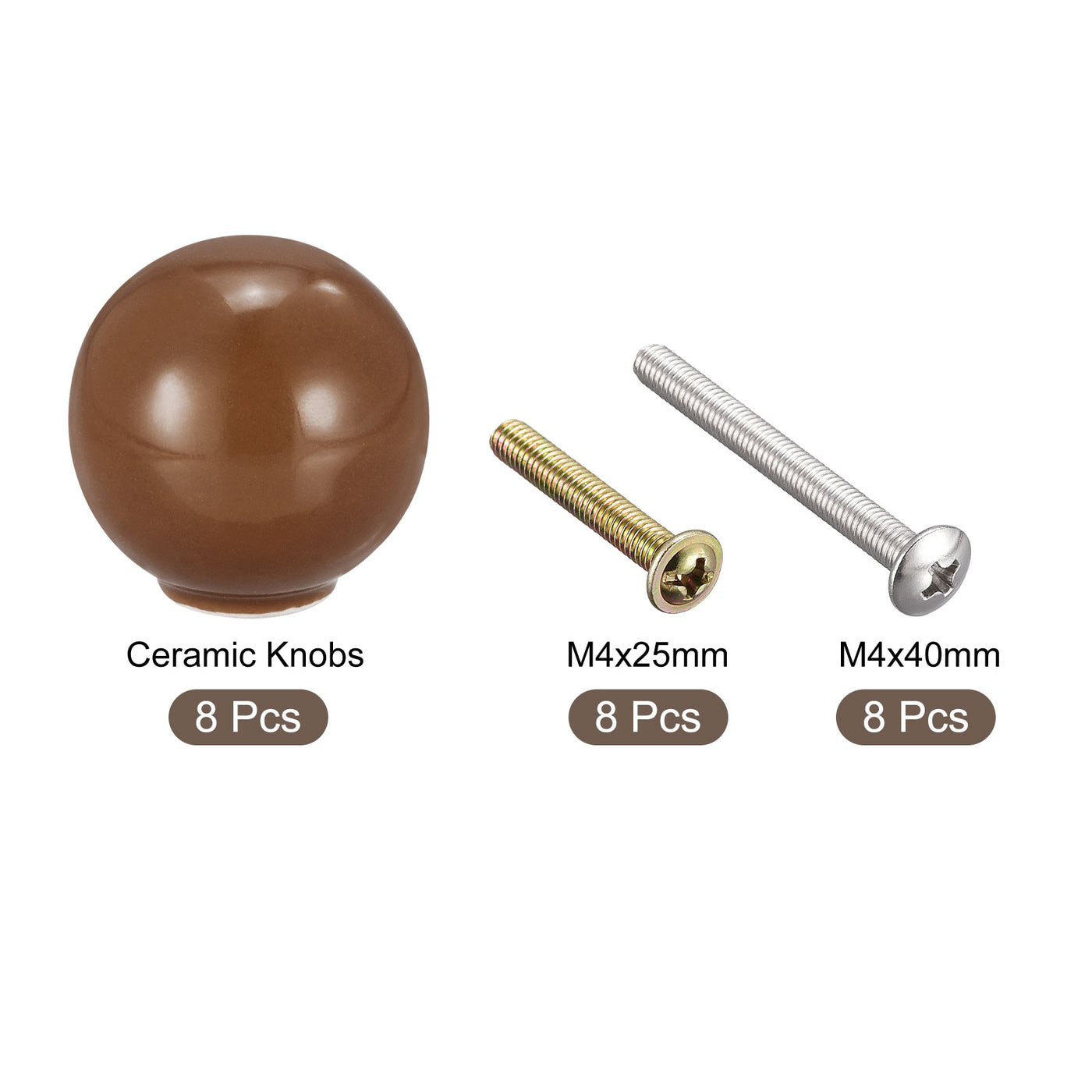 Harfington Ceramic Drawer Knobs,  Ball Shape Door Pull Handle