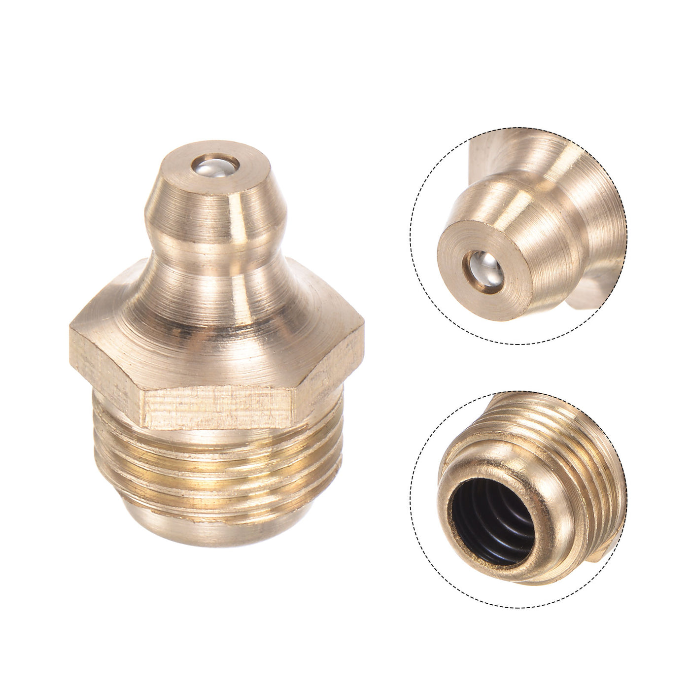 Harfington Straight Hydraulic Grease Fitting Accessories Thread