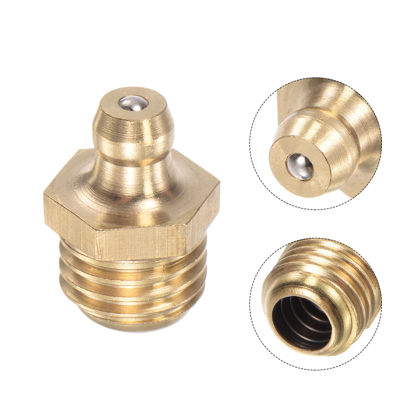 Harfington Straight Hydraulic Grease Fitting Accessories Thread