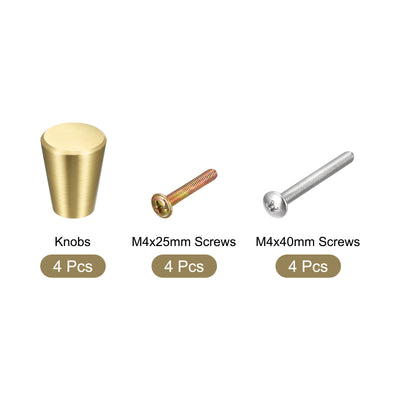 Harfington Drawer Knobs, Brass Wardrobe Door Pull Handle