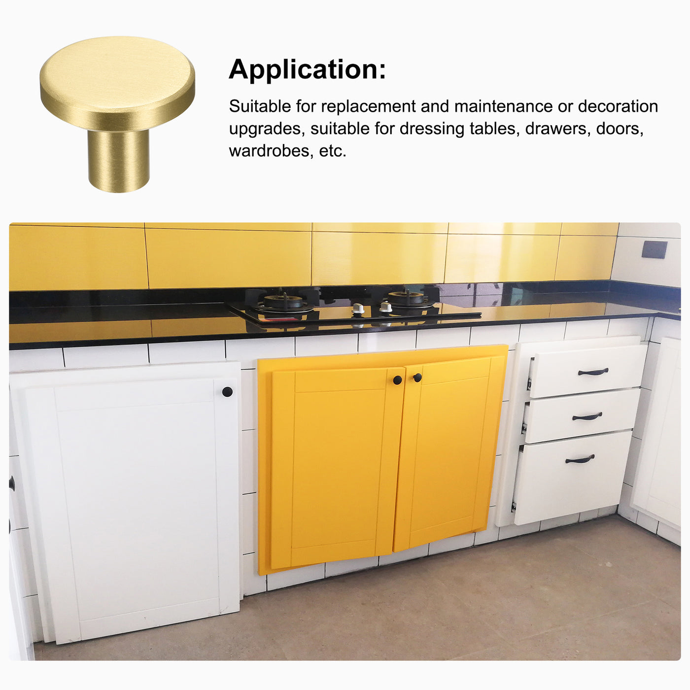 Harfington Drawer Knobs, Wardrobe Door Pull Handles