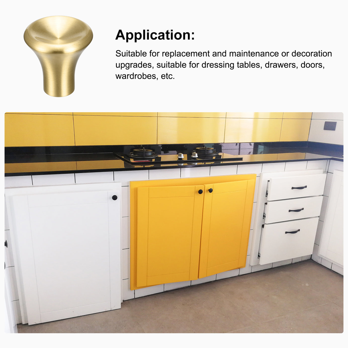 Harfington Uxcell Drawer Knob Wardrobe Door Pull Handle