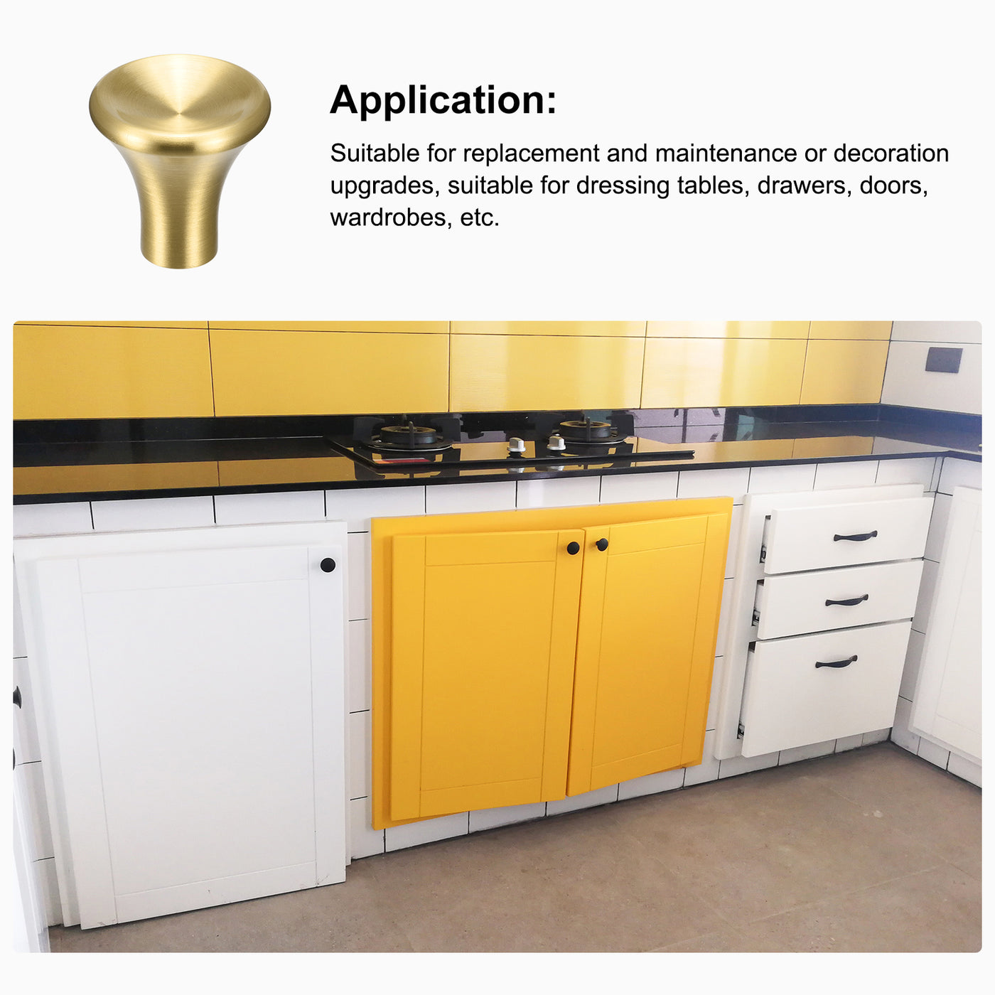 Harfington Uxcell Drawer Knob Wardrobe Door Pull Handle