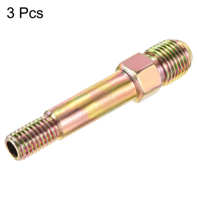 Harfington Extension Pipe Fitting Male to Male Thread Adapter Connector Hex Coupling