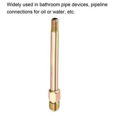 Harfington Extension Pipe Fitting Male to Male Thread Adapter Connector Hex Coupling