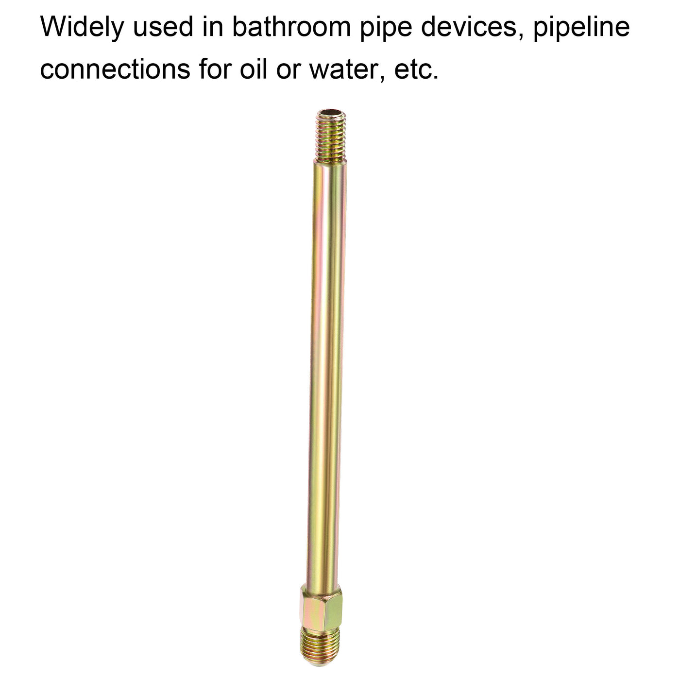 Harfington Extension Pipe Fitting Male to Male Thread Adapter Connector Hex Coupling