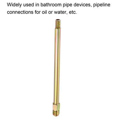 Harfington Extension Pipe Fitting Male to Male Thread Adapter Connector Hex Coupling