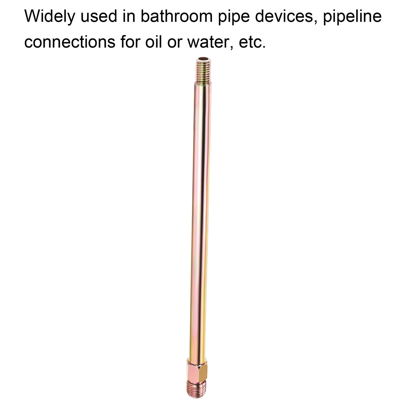 Harfington Extension Pipe Fitting Male to Male Thread Adapter Connector Hex Coupling