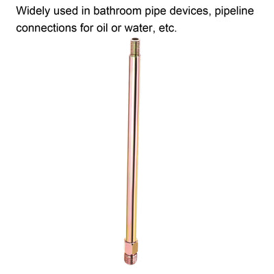 Harfington Extension Pipe Fitting Male to Male Thread Adapter Connector Hex Coupling